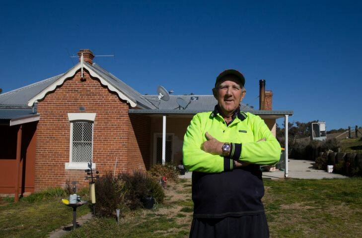 Barry Cotten in front of his house in Woolbrook,  which lies in Barnaby Joyce's electorate of New England in NSW. 16th August 2017 Photo: Janie Barrett
