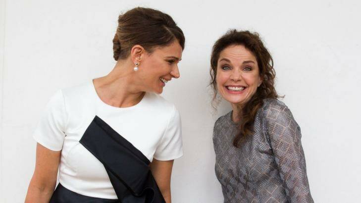 Prison prospects: <i>Wentworth's</i> Danielle Cormack (left) and Sigrid Thornton at the Foxtel launch of their line-up for next year.  Photo: Janie Barrett