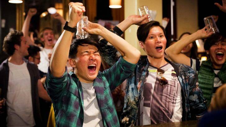 Ronny Chieng (left) in <i>Ronny Chieng - International Student</i> on Comedy Showroom. Photo: ABC