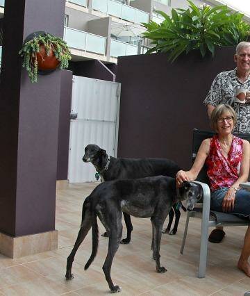 Moving on: Debbie and Chris Peterson at the Stanmore unit they are selling. Photo: Ben Rushton
