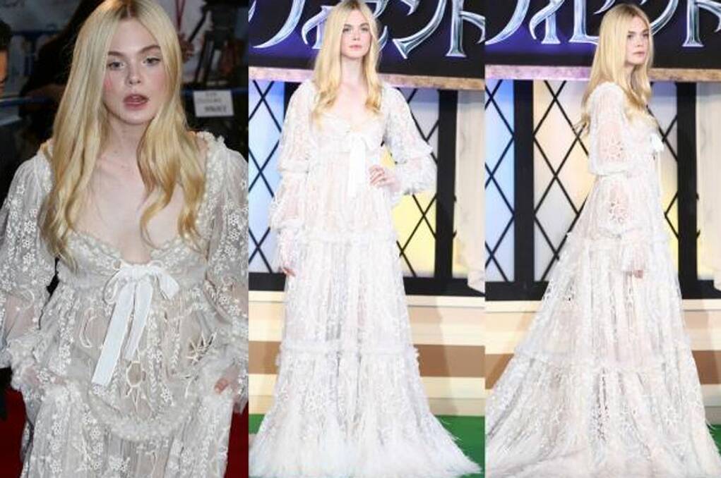 THE BAD: Elle Fanning in Alexander McQueen = a little girl who has decided to play dress up in her grandma's clothes. Except her grandma lived in the Edwardian era. Oh, and the little girl is no longer alive, it's the 21st century, it's the middle of the night, and she's just standing at the end of your bed.