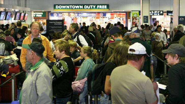 Queuing at airports isn't fun, but everyone has to do it. Photo: Peter Morris