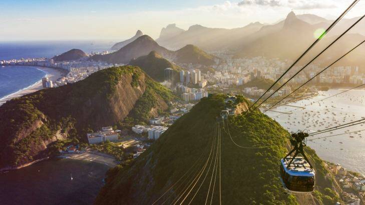 High life: Rio de Janeiro city from the Sugarloaf mountain.  
