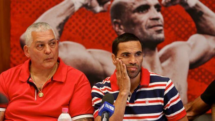 With his connections to the underworld, business, charity and sport, Mick Gatto (left, pictured with Anthony Mundine) seems fated to keep a high profile. Photo: Dallas Kilponen