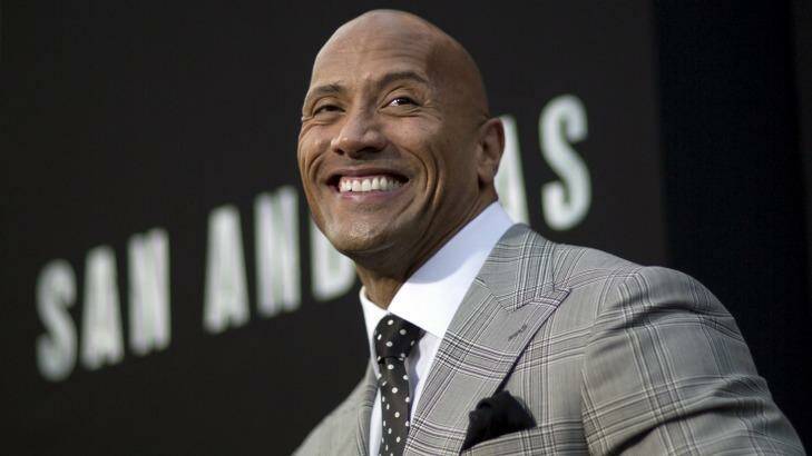 Bankable: Dwayne 'The Rock' Johnson, who starred in the high grossing <i>San Andreas</i>,earned $US64.5 million in the last year. Photo: Mario Anzuoni