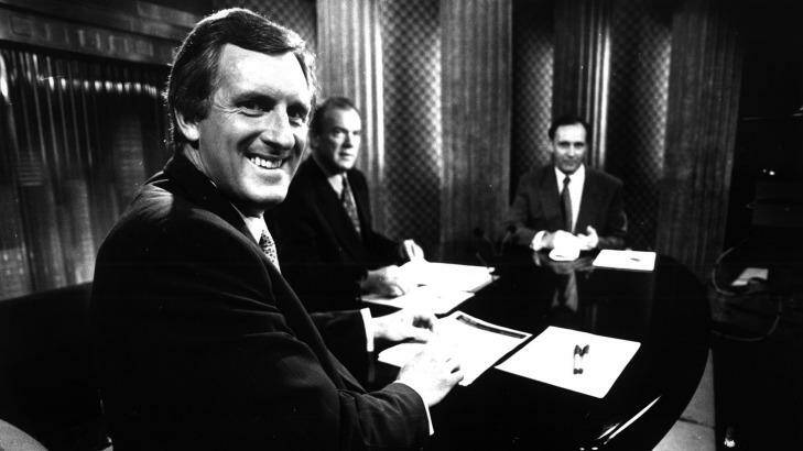 John Hewson and Paul Keating relax before a televised debate in 1993. Photo: Palani Mohan