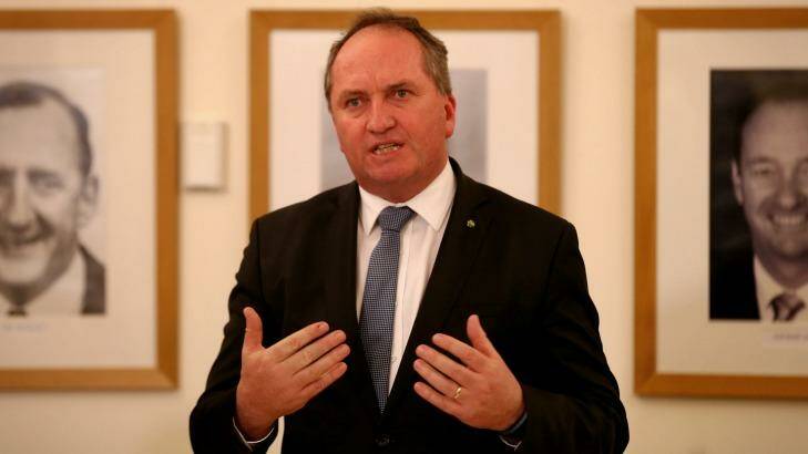 Barnaby Joyce says lessons need to be learnt from the Orange byelection. Photo: Alex Ellinghausen