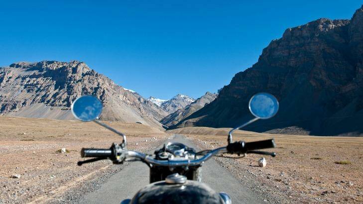 Himalayan ride with Nomadic Knights – the road to Mt Everest. Photo: Iain Crockart