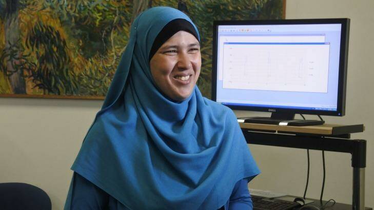 University PhD candidate Hafsa Ismail is investigating an alternative method using inexpensive video equipment to produce a new walk assessment tool that could prevent falls. Photo: Georgina Connery