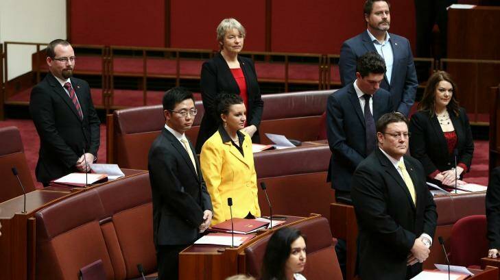 Senate crossbenchers and Greens have joined Labor to halt much of the Coalition's legislative agenda. Photo: Alex Ellinghausen