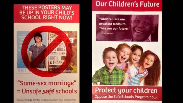 Detail from the Children's Future leaflets that feature anti-apartheid icon Nelson Mandela. Photo: Supplied