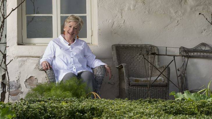 Celebrity chef, Maggie Beer, outside her home in the Barossa Valley, South Australia. Photo: David Mariuz photography