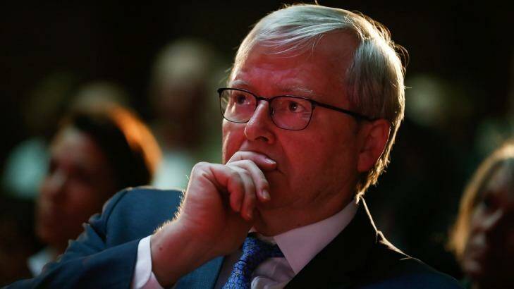 Former Prime Minister Kevin Rudd during the Redfern Statement breakfast.  Photo: Alex Ellinghausen