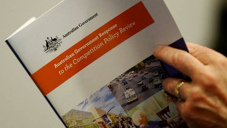 Treasurer Scott Morrison has released the government's response to the competition policy review. Photo: Andrew Meares