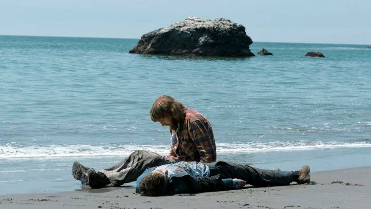 What a gas ... Paul Dano contemplates his new best mate (Daniel Radcliffe). Photo: Sundance Film Institute