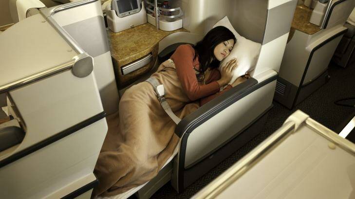 Emirates A380 business class. Photo: Supplied