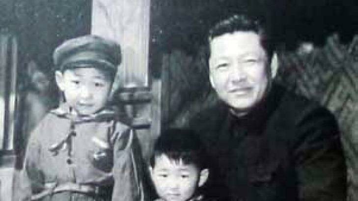 Xi Zhongxun and his sons. Photo: Supplied