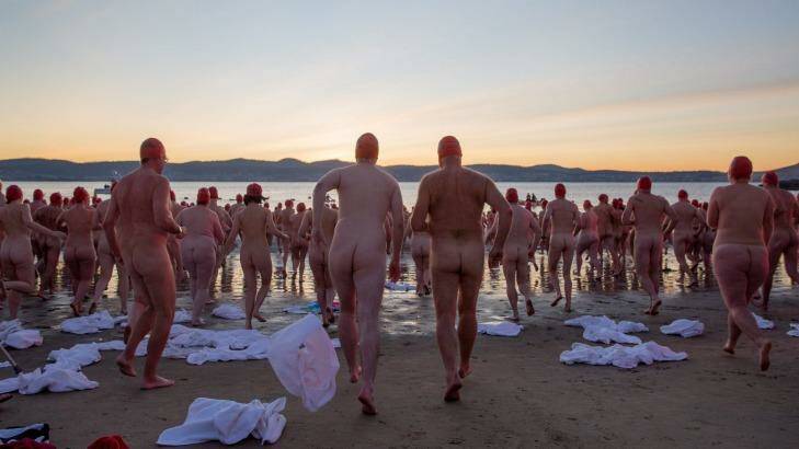 The Nude Solstice Swim. Photo: Mona/Rosie Hastie