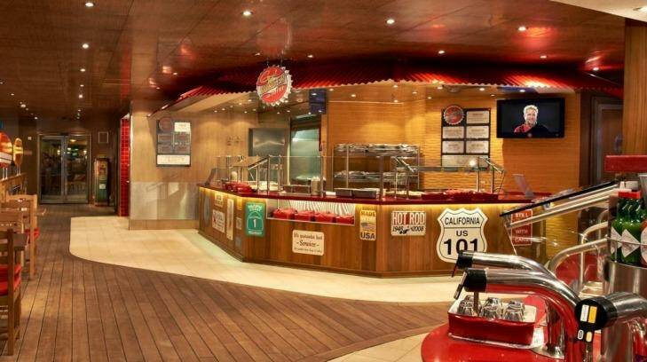 Guy's Burger Joint, designed by Guy Fieri, US chef, debuts on Carnival Spirit in September.