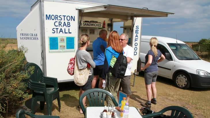 Pop-up Morston crab stall.