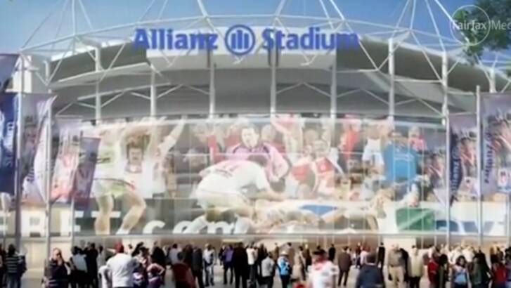 A screengrab from the SCG Trust's 2013 plan for an upgraded Allianz Stadium Photo: SCG Trust