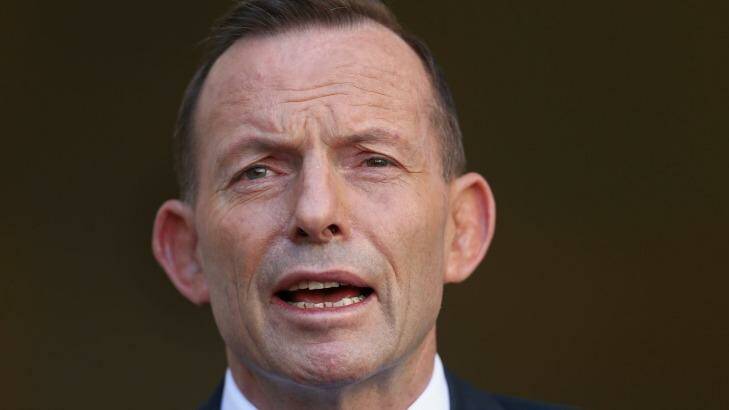 Former prime minister Tony Abbott is courting controversy with his latest speaking engagement. Photo: Alex Ellinghausen