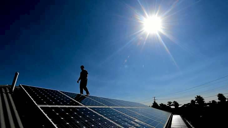 Solar production in our capital cities surpasses Germany's by 42 per cent. Photo: Justin McManus