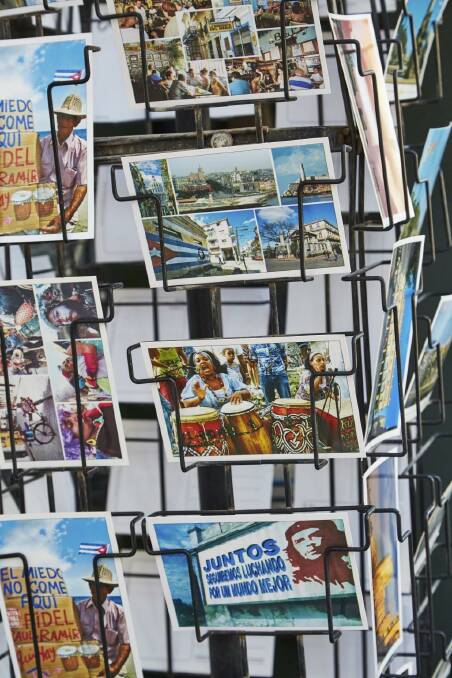 Souvenir postcards on display in Habana Vieja.  Photo: iStock
