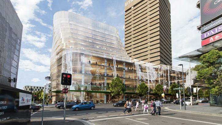 An artist's impression of how the new UTS campus would look. Photo: NSW Department of Planning