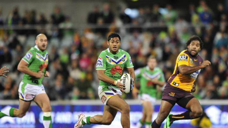 Moving north: Canberra Raider Anthony Milford was interviewed by the NRL. Photo: Melissa Adams