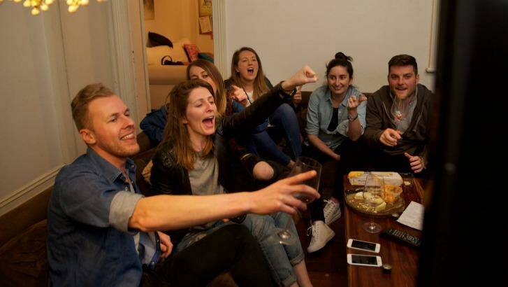 Justine McKenny and her housemates run a fantasy footy-type betting ring on <i>The Bachelor</i>. Photo: Wolter Peeters