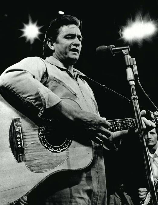 Johnny Cash live in concert, 1969.