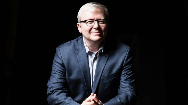 Former prime minister Kevin Rudd, pictured in 2015, challenged Benjamin Netanyahu on social media on Wednesday. Photo: Nic Walker