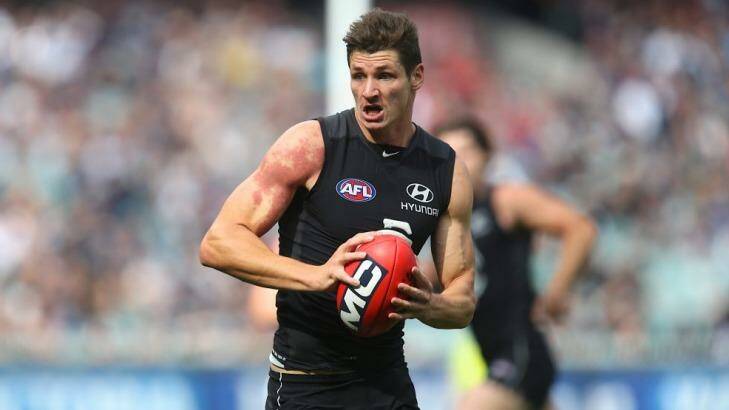 Making his mark: Andrejs Everitt will take on his former club this weekend when Carlton take on Sydney. Photo: Pat Scala