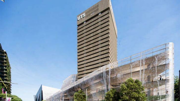 The UTS tower would be connected to a new 16-level glass-fronted building. Photo: NSW Department of Planning