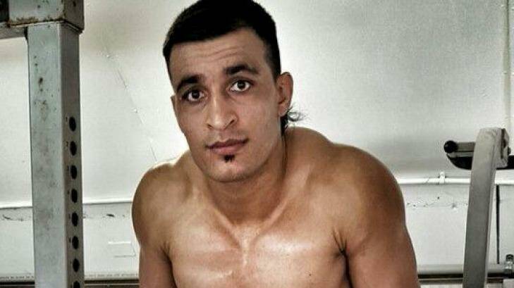 Kickboxing detainee Ezatullah Kakar.  Photo: Supplied