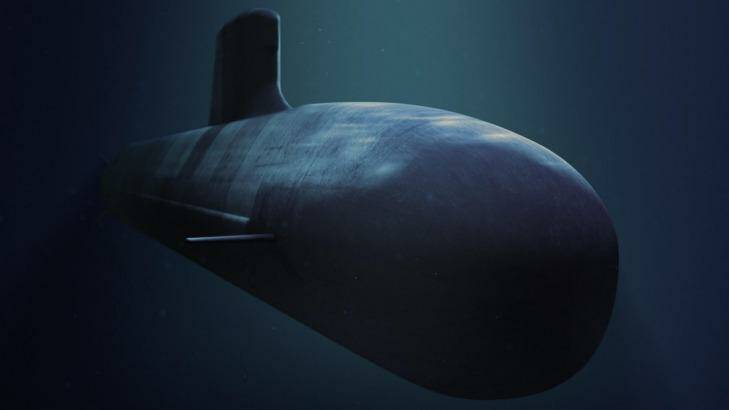 French submarine, Shortfin Barracuda, designed by the DCNS group Photo: Supplied