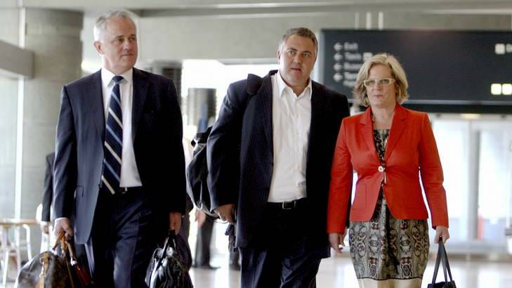 Baggage: With Malcolm and Lucy Turnbull on the day of the spill. Photo: Edwina Pickles EDP