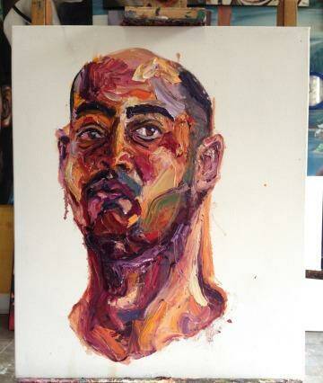Self-portrait: Myuran Sukumaran, who is on death row in an Indonesian prison.