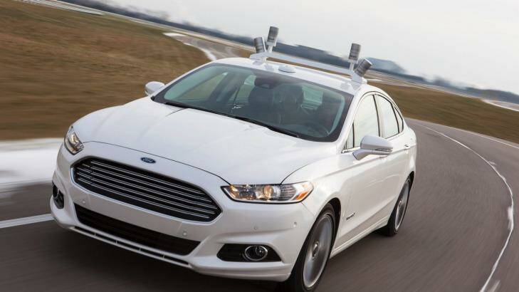 Ford is working with the University of Michigan on the Ford Fusion Hybrid automated research vehicle that will be used to make progress on future automated driving and other advanced technologies. Photo: Ford