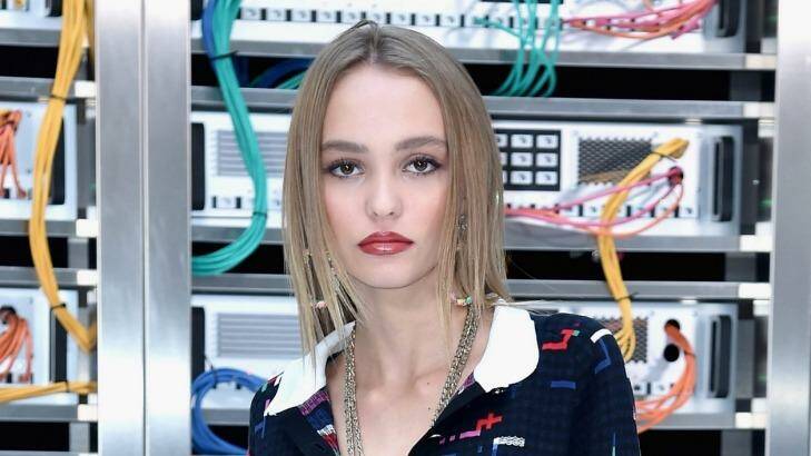 Lily-Rose Depp attends the Chanel show as part of the Paris Fashion Week Womenswear Spring/Summer 2017. Photo: Pascal Le Segretain