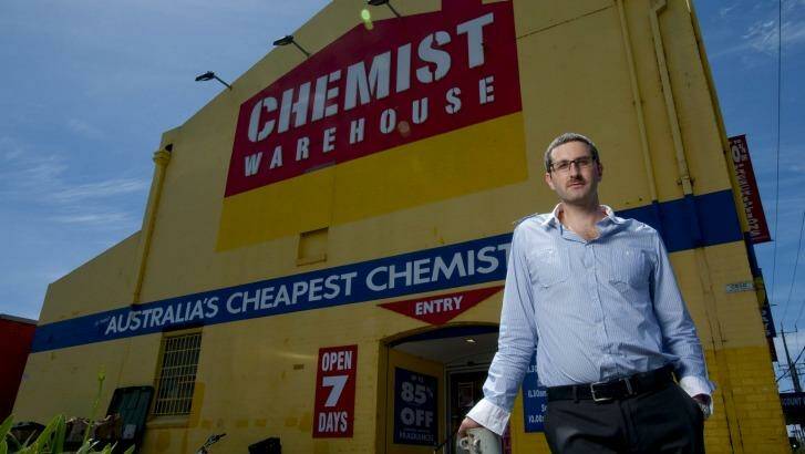 Damien Gance from Chemist Warehouse at their Preston outlet. Photo: jmarlow@oculi.com.au