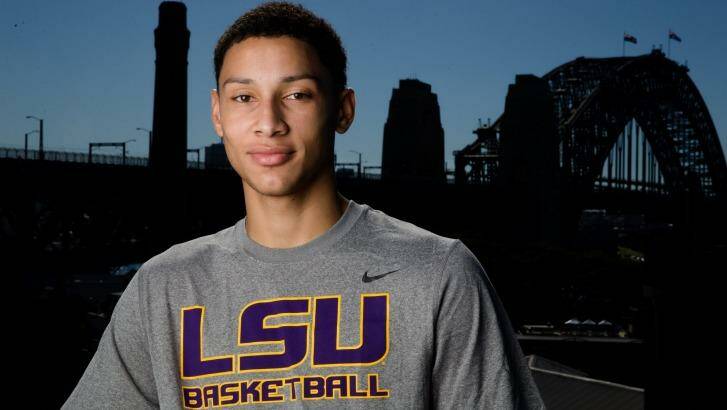 Preparing for the big time: Louisiana star Universtiy star Ben Simmons is in Australia for a five-game series. Photo: Janie Barrett
