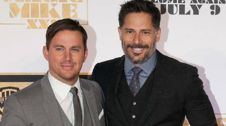 Channing Tatum and Joe Manganiello at the <i>Magic Mike XXL</i> arena premiere in Sydney Credit: APL Photography Photo: APL Photography