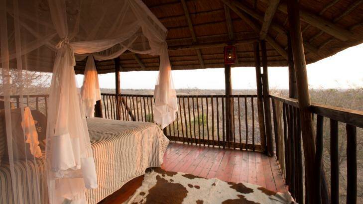 A treehouse at Africa on Foot
offers an ideal spot for adventurous romantics.
