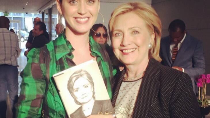 Hillary Clinton counts Katy Perry among her supporters. Photo: katyperry/Instagram