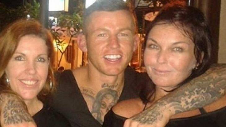 Mercedes Corby, Todd Carney and Schapelle Corby in Bali following her release from jail. 