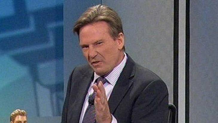 Man in the middle ... Sam Newman is again the centre of controversy.