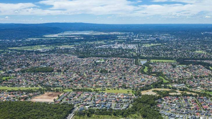 Residents of western Sydney have not benefited from growth over recent years as much as other parts of the city. Photo: Airphoto Australia