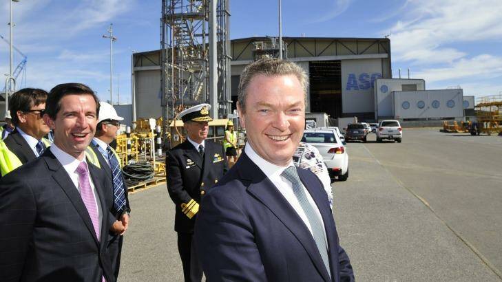 Industry Minister Christopher Pyne had been hopeful that the subs deal would ease the pressure on his seat in South Australia. Photo: David Mariuz